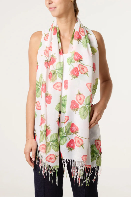 Spring Scarves - Stawberry