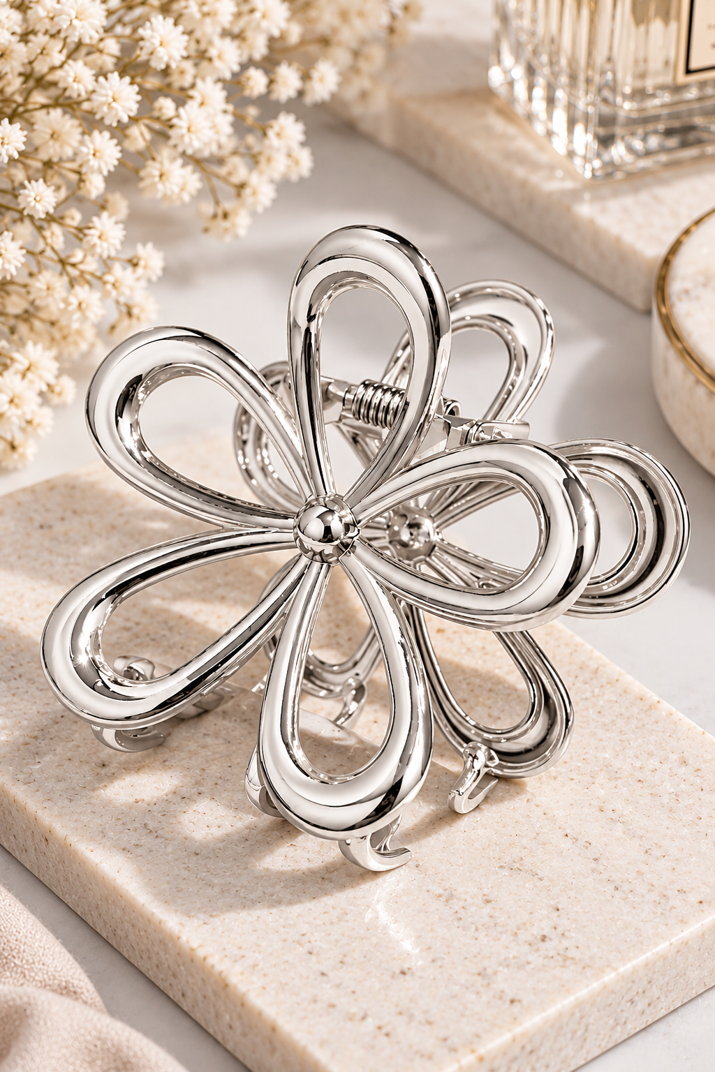 Flower Hair Clips - 2 colours