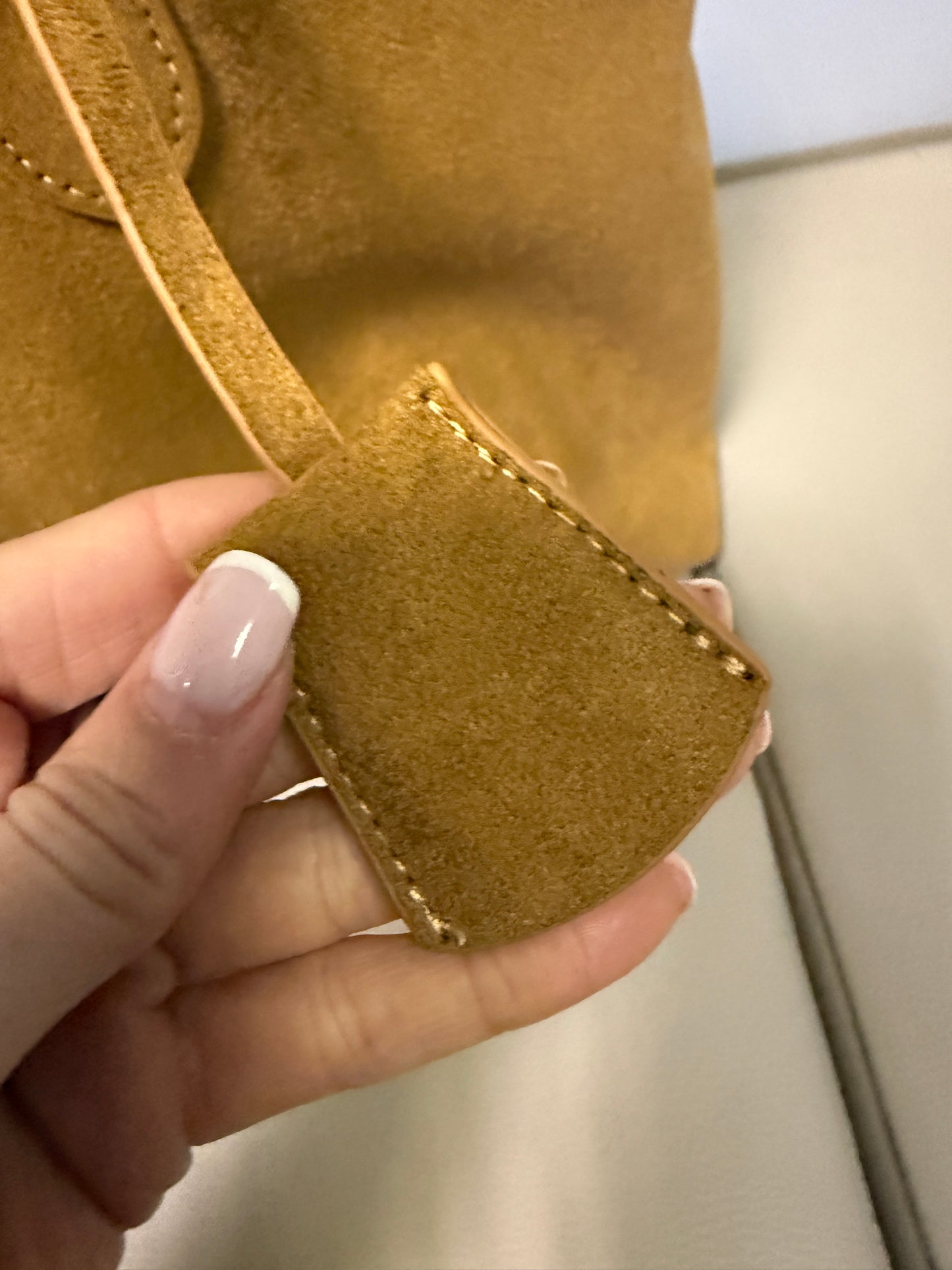Oversized Suede Tote Bag