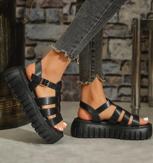 Gladiator Sandal - Black