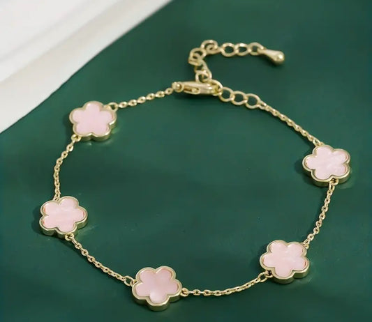 Clover Bracelet - Pink