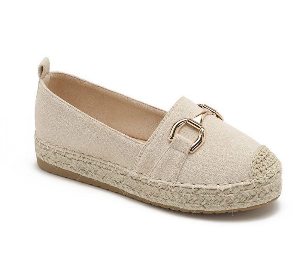 Espadrille Mules - Beige