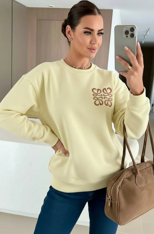 Spring Sweatshirts - Yellow