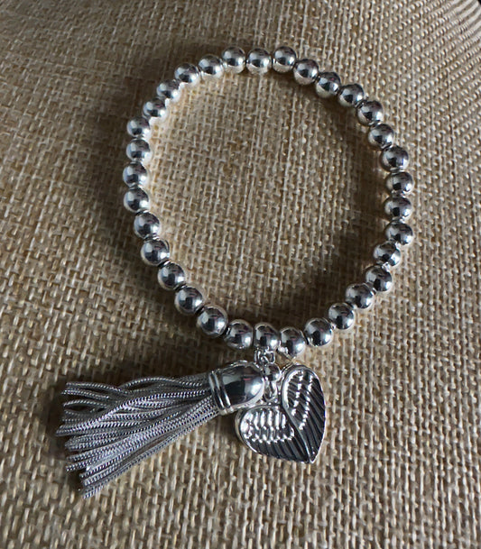 Angel Wings Bracelet - Silver