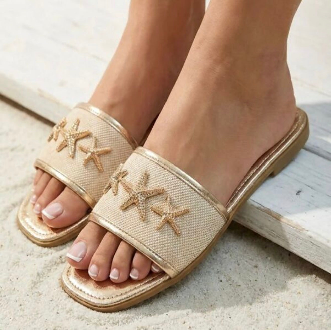 Starfish Sandals - Gold