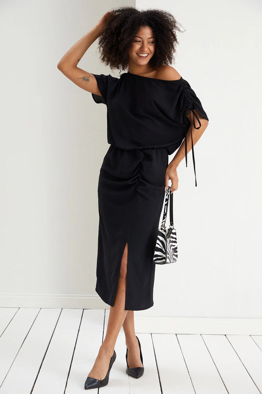 Off Shoulder Dress - Black