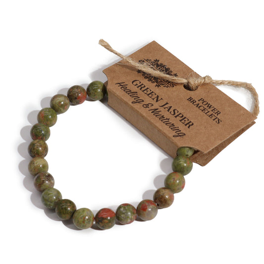 Power Bracelets - Green Jasper (Healing & Nuturing)