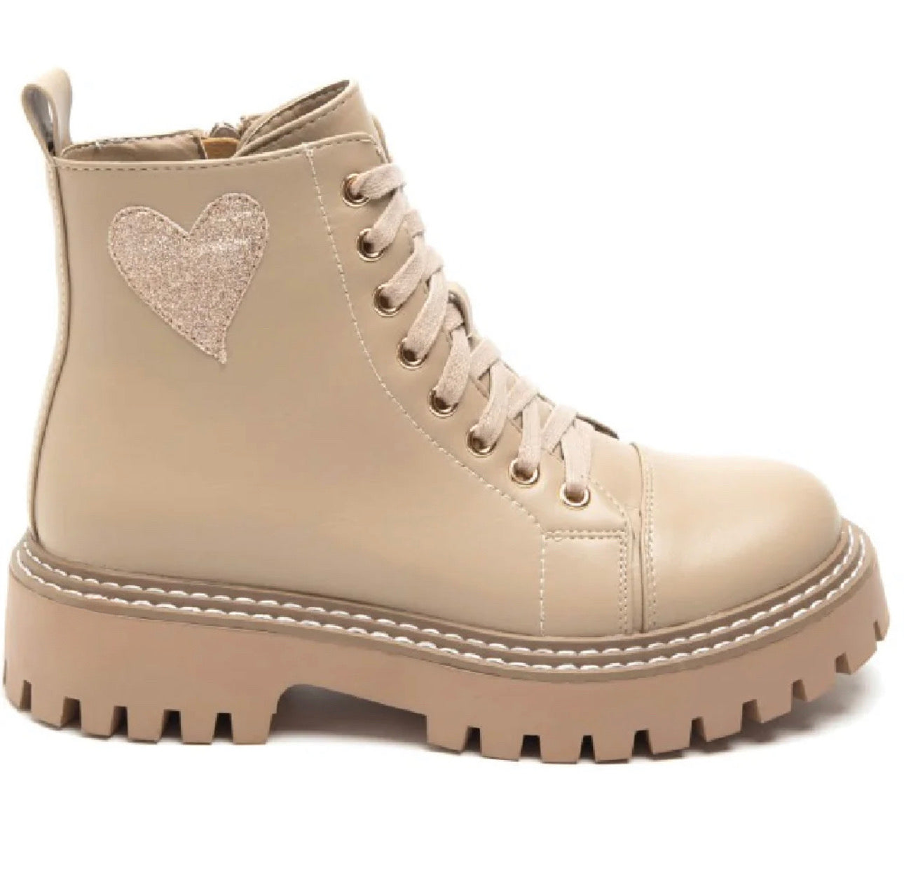 Kiki Heart Boots - Beige