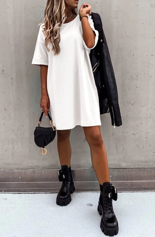 T Shirt Dress - Ivory