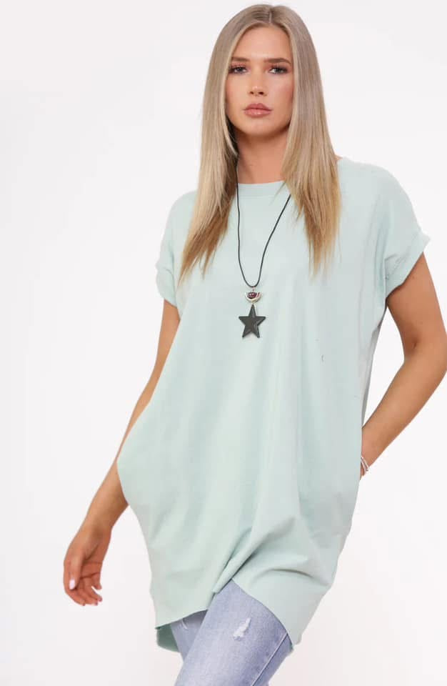 Necklace Pocket T Shirts - 10 colours