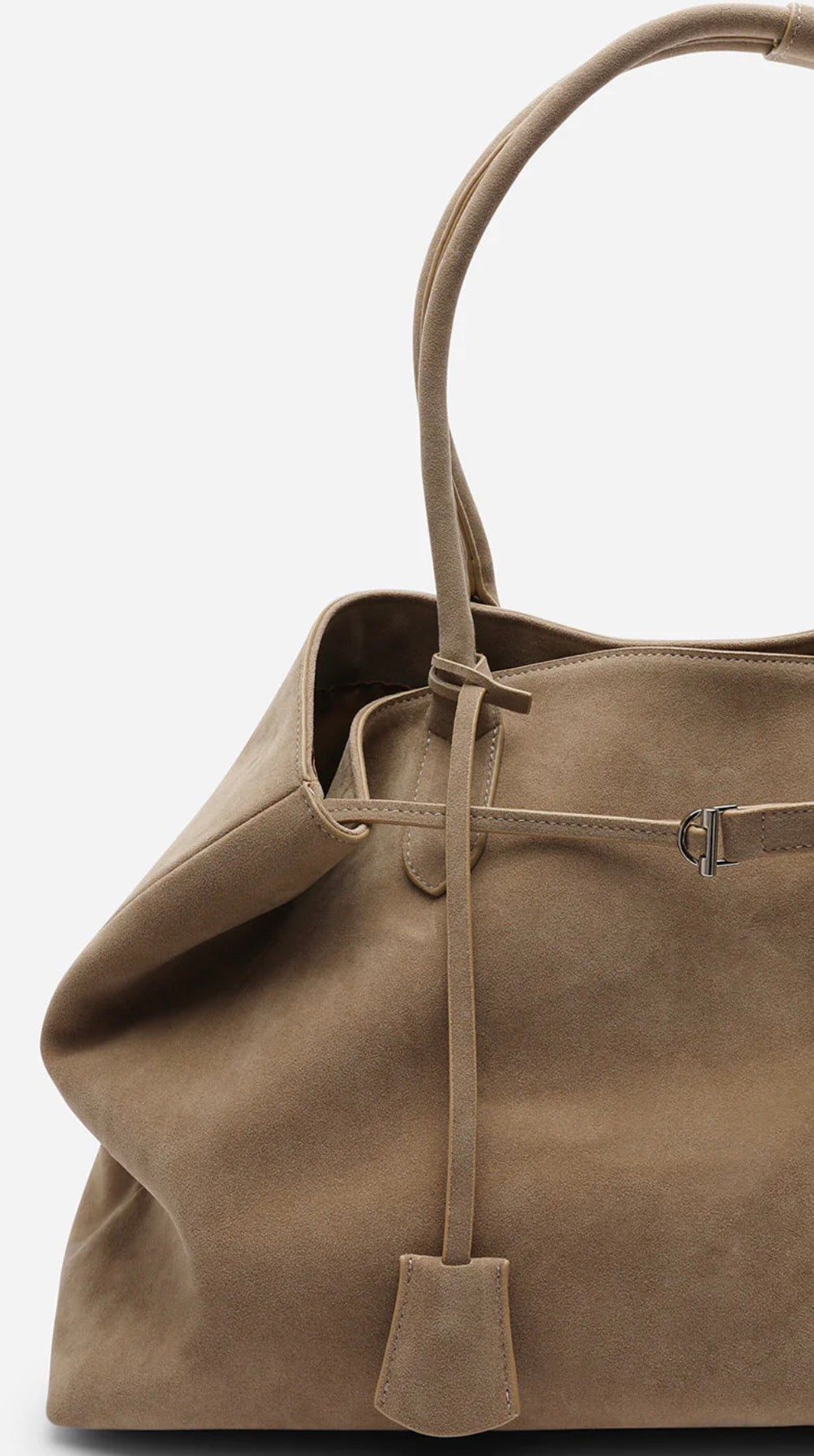 Oversized Suede Tote Bag