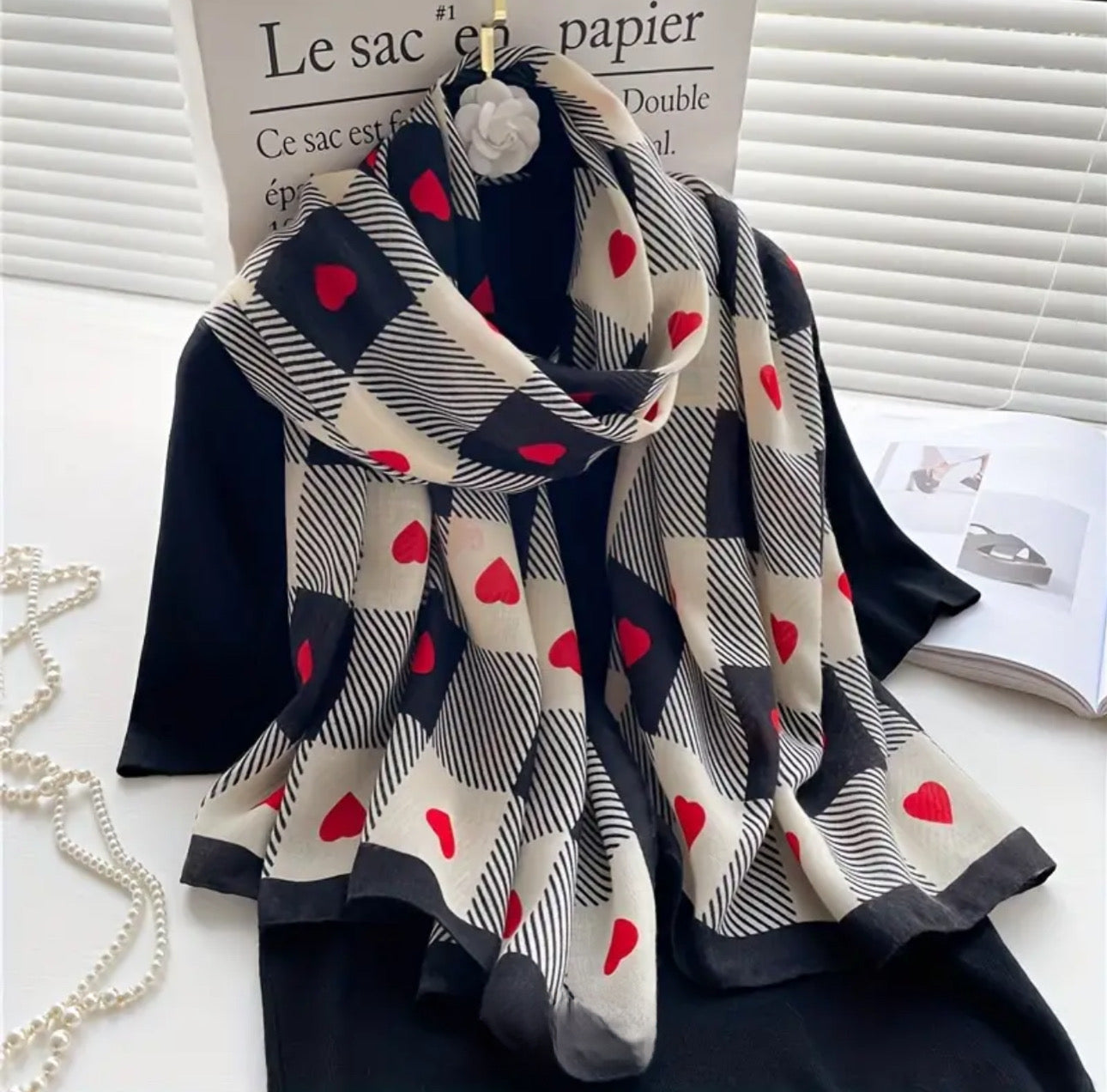 Heart Scarves - Red