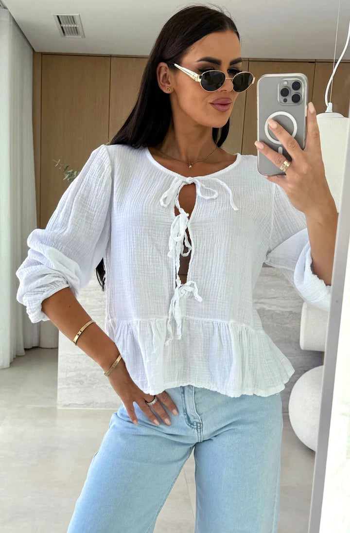 Cotton Blouse - Ivory