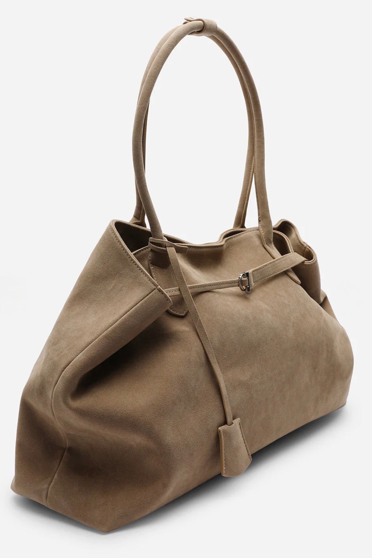 Oversized Suede Tote Bag