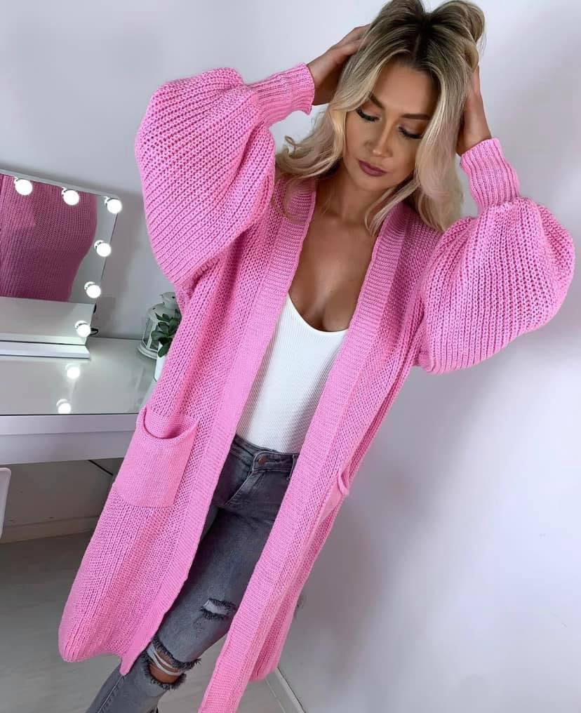 Bubble Sleeve Cardigan - 4 colours