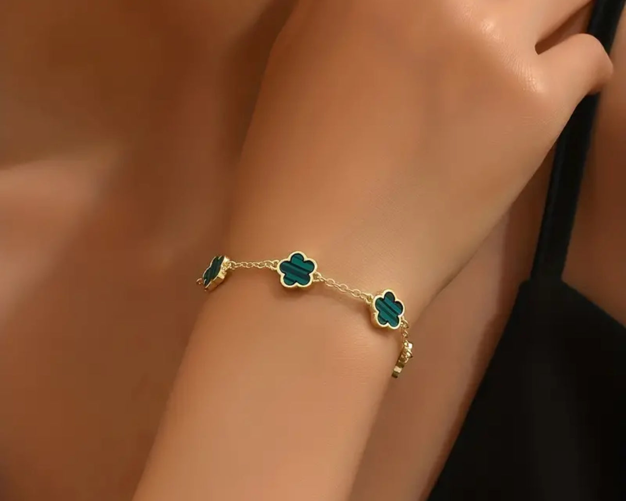 Clover Bracelet - Green