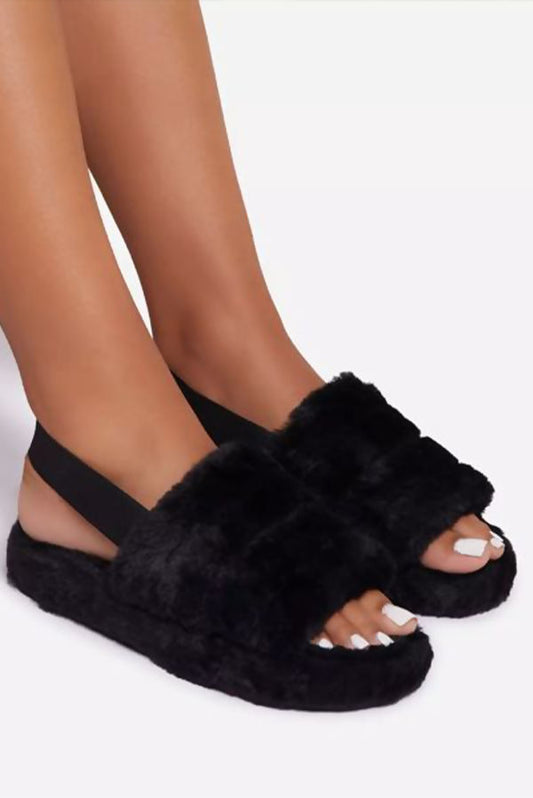 Slipper Mules - Black