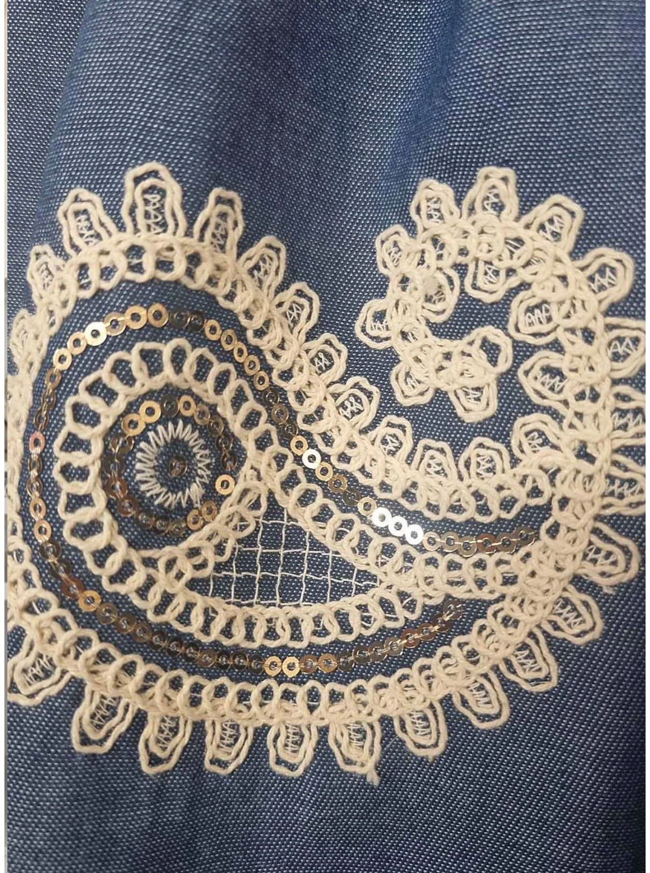 Belted Paisley Print Shorts - Blue