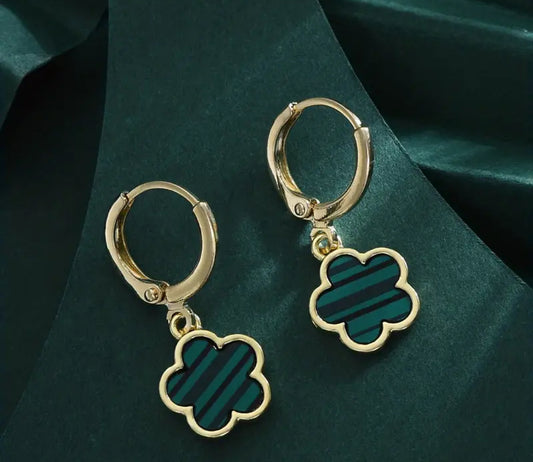 Clover Earrings - Green