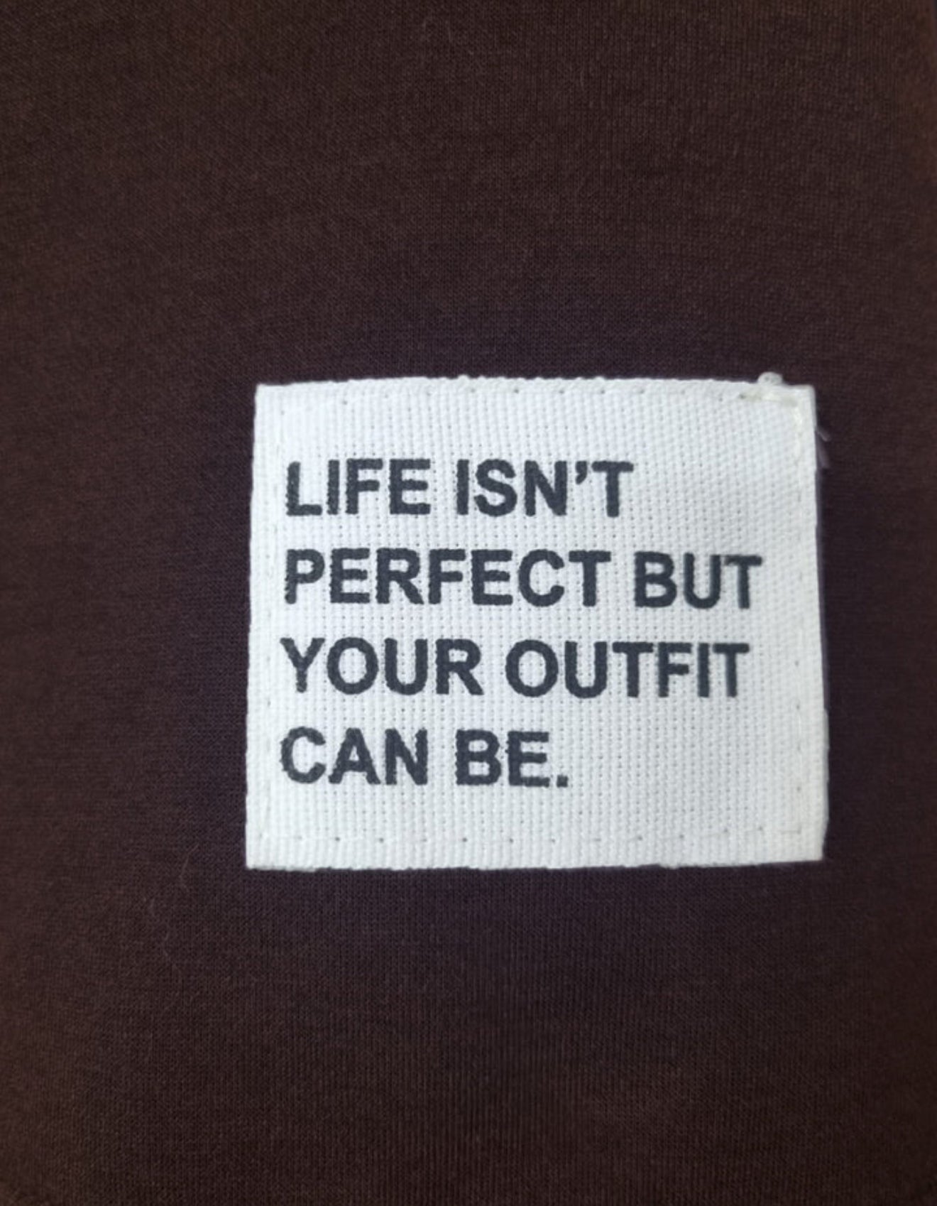 Life Isn’t Perfect Loungeset - Chocolate Brown