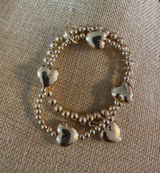 Heart Bracelet - Gold