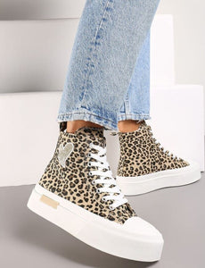 Canvas High Tops - Leopard