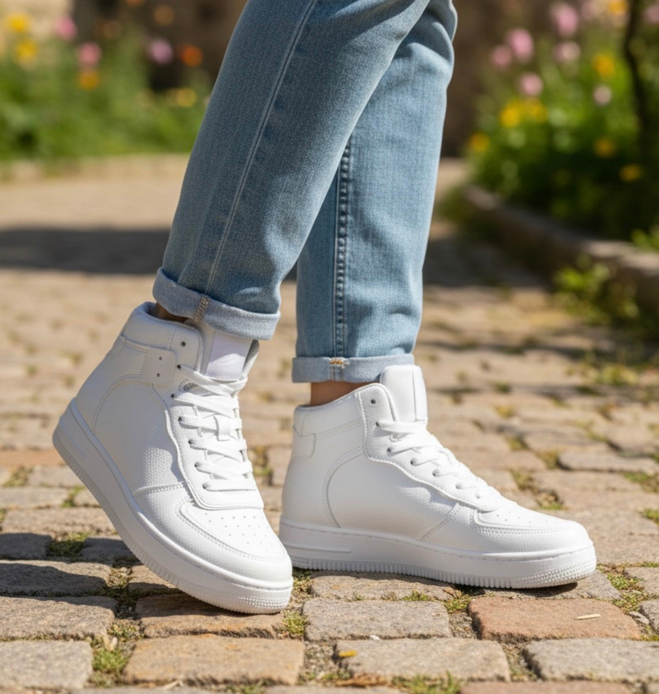 Elena Hi Tops - White