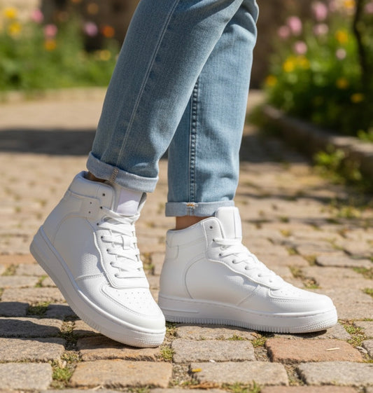 Elena Hi Tops - White