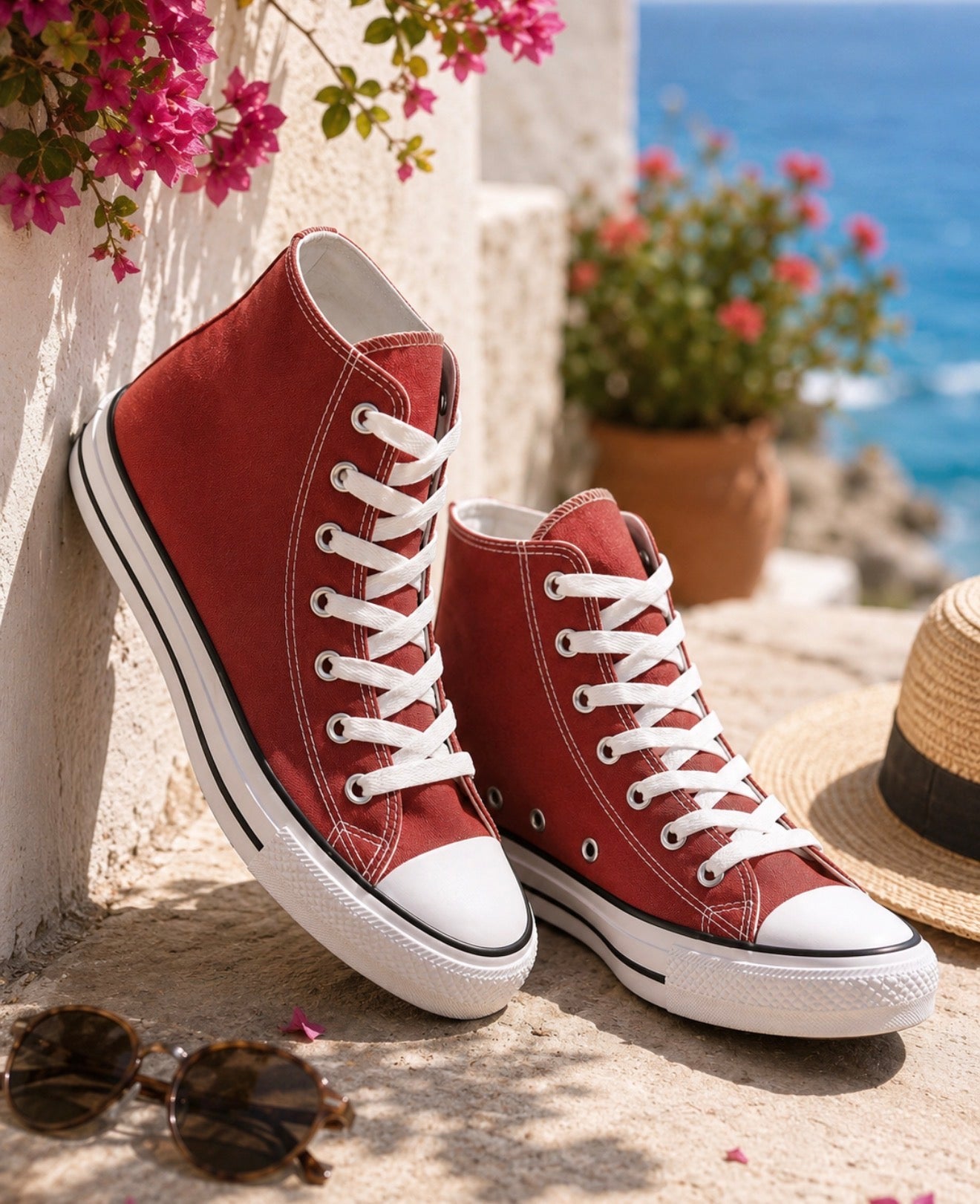 Canvas Hi Tops - Red
