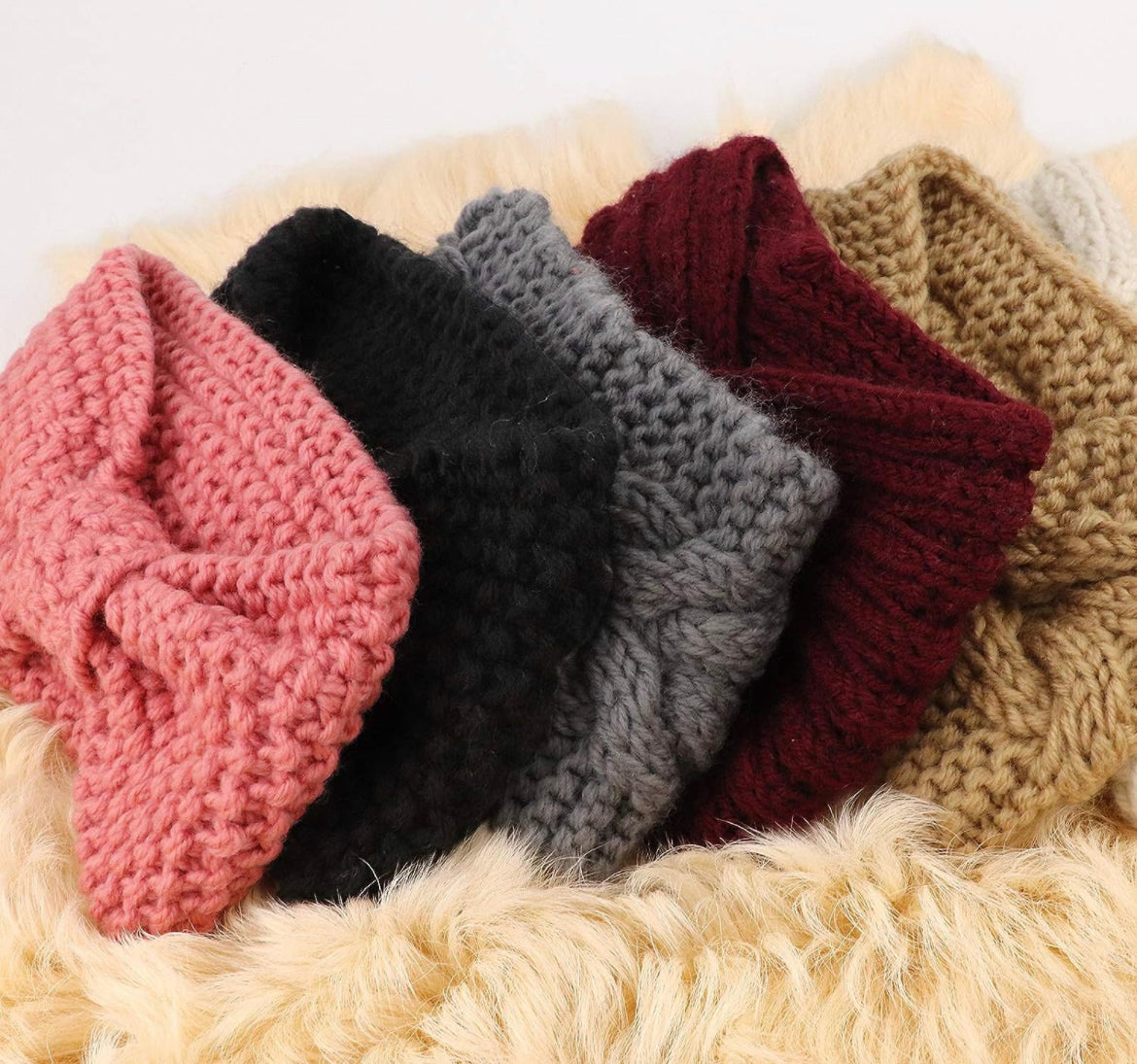 Knitted Headbands - 6 colours