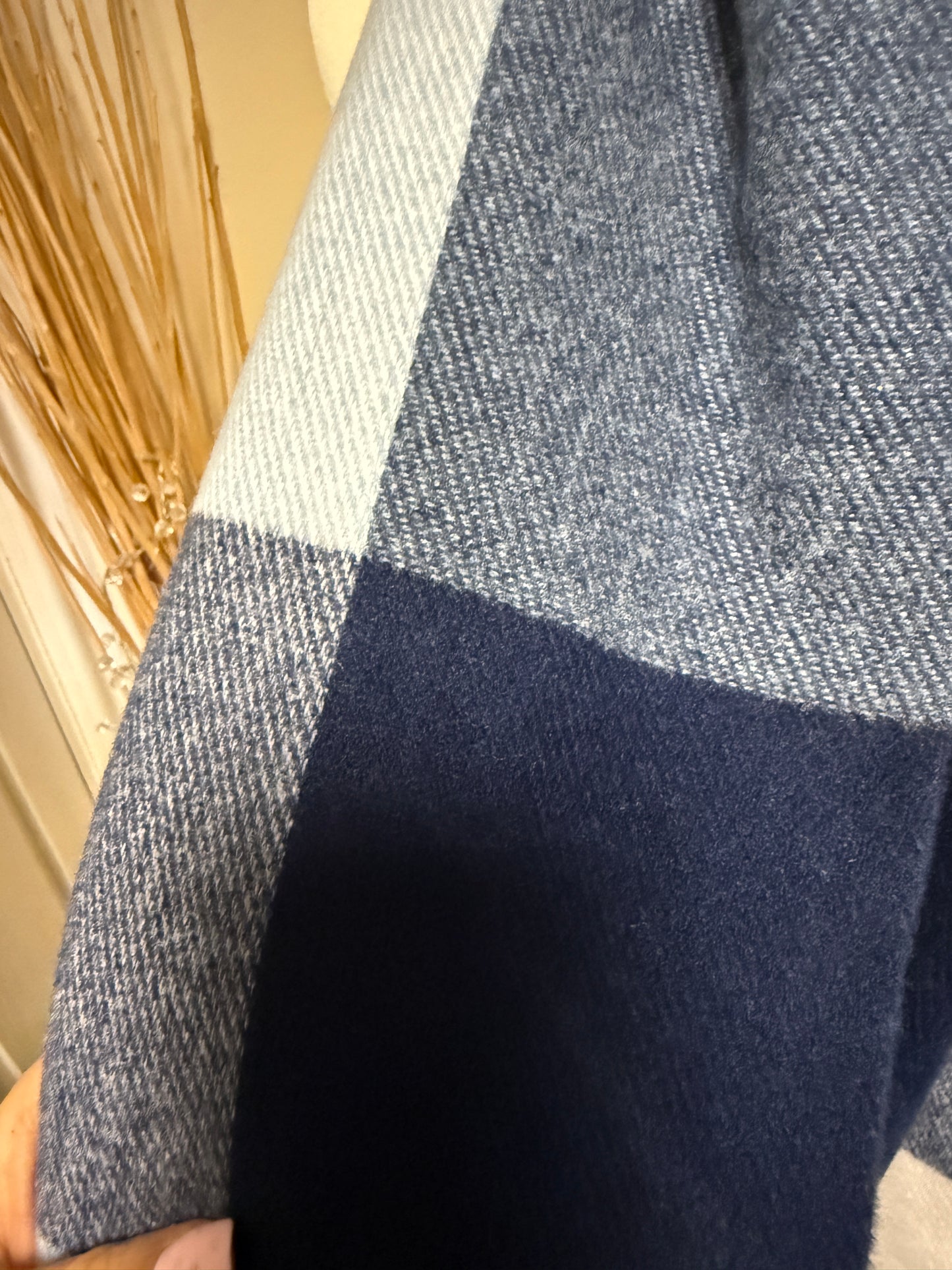 Checked Scarves - Jeans Blue