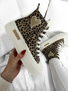 Canvas High Tops - Leopard