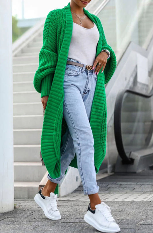 Carla Belted Cardigan - Gucci Green