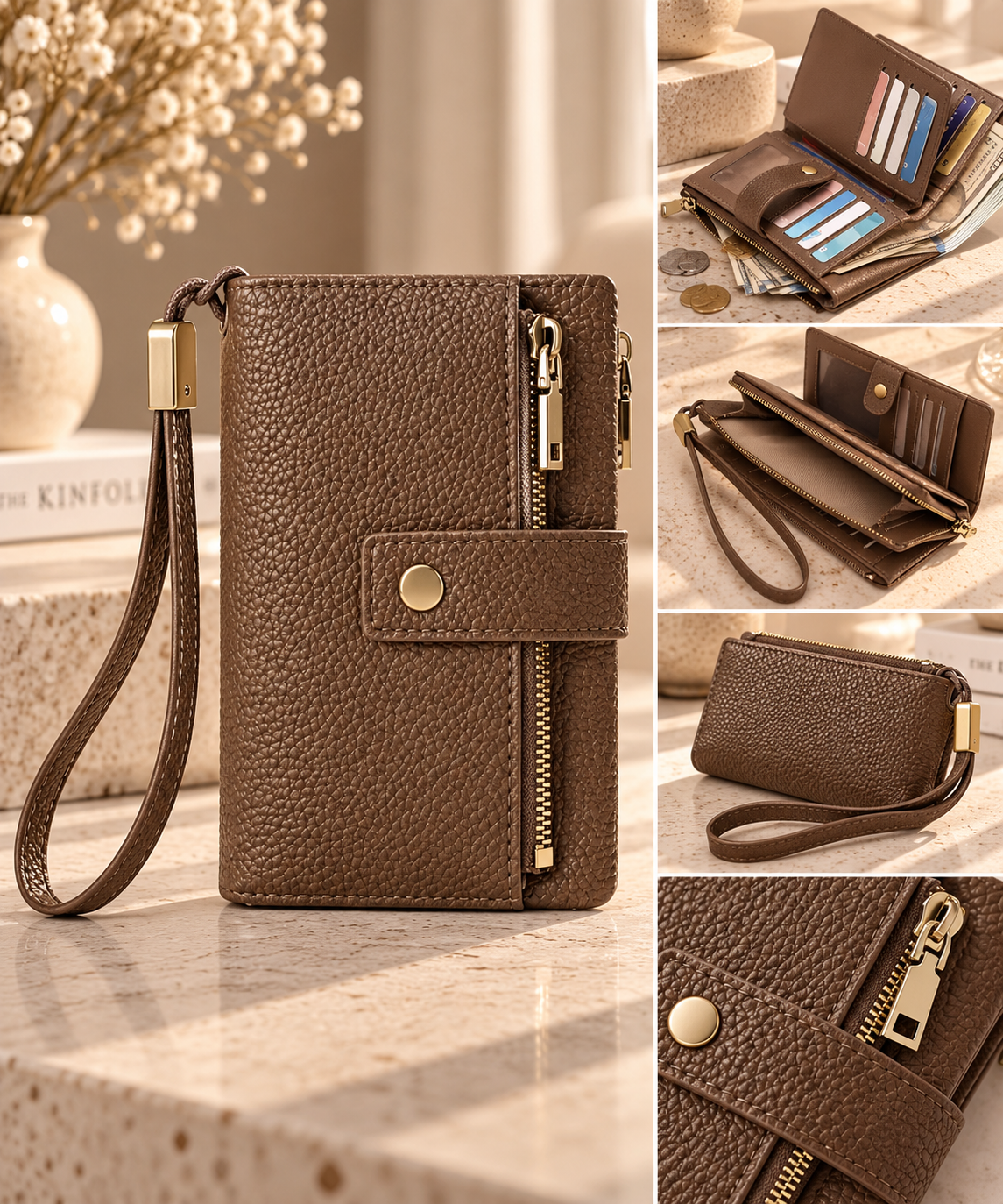 Cara Leather Purse - 4 colours