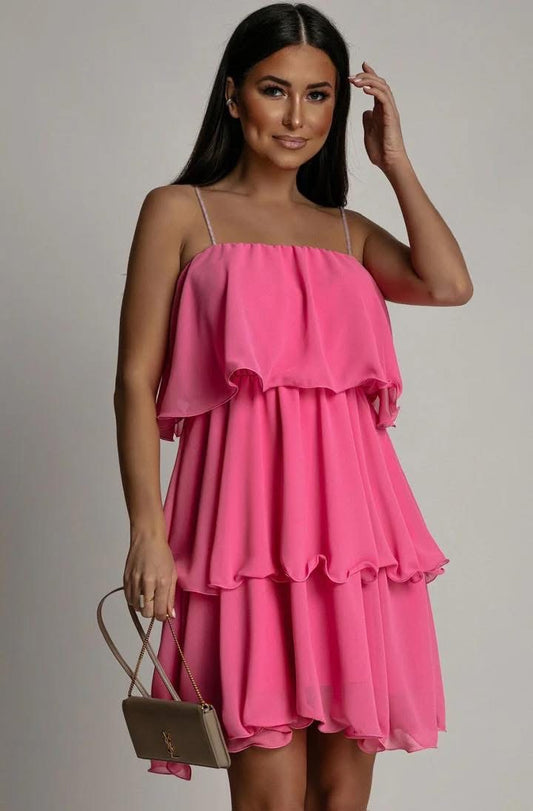 Chiffon Dress - Pink