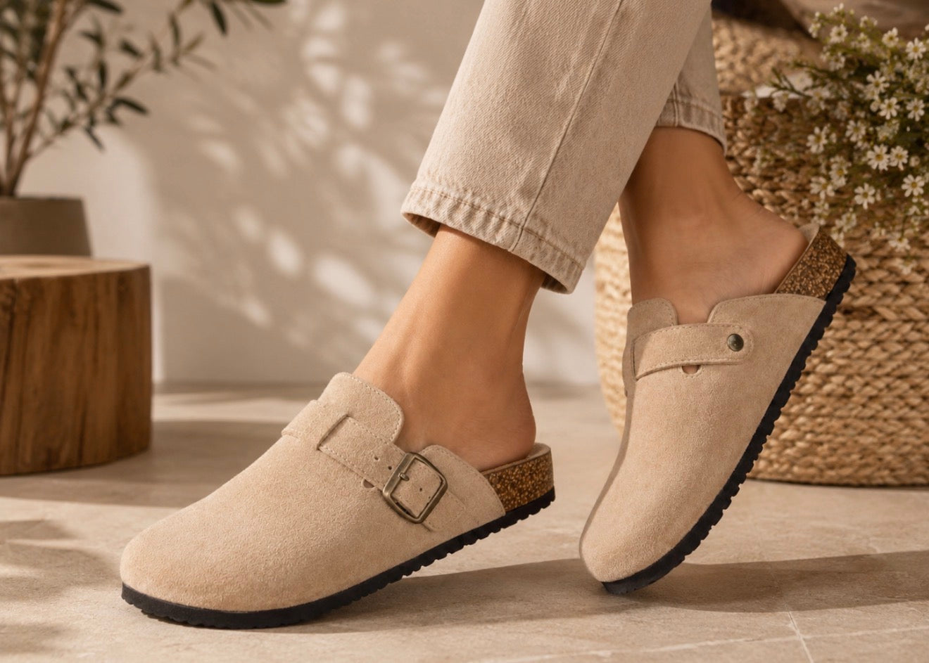 Lorena Mules - Beige