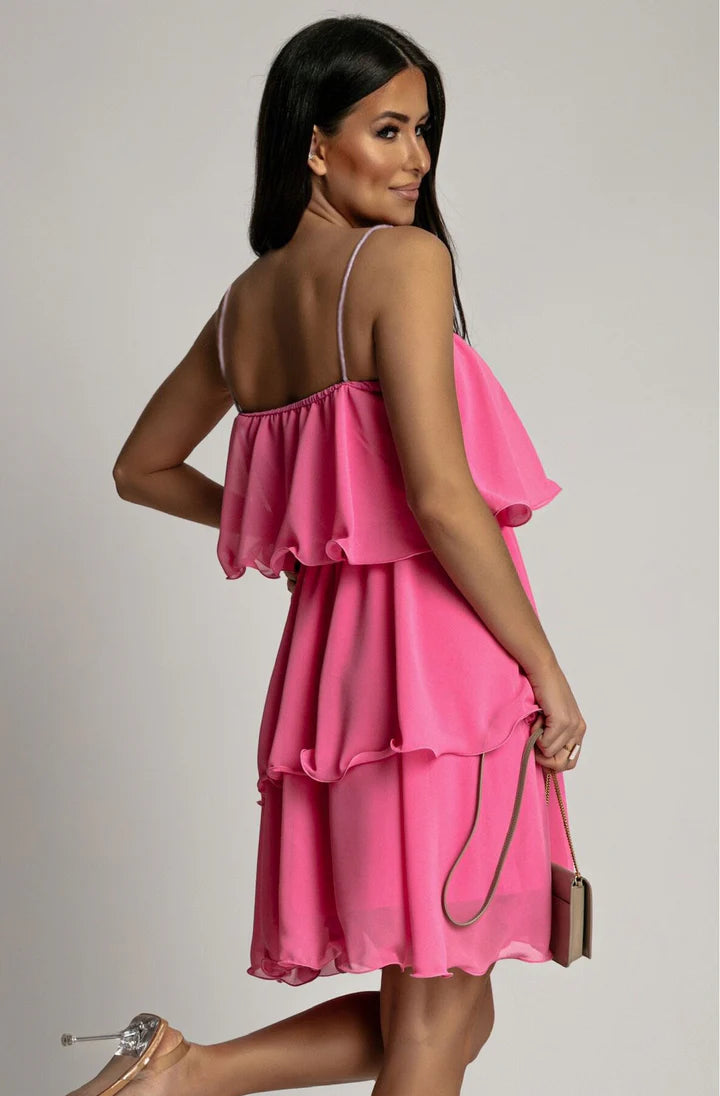 Chiffon Dress - Pink