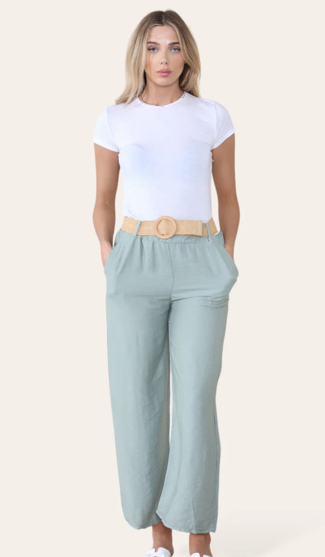 Belted Trousers - 5 colours