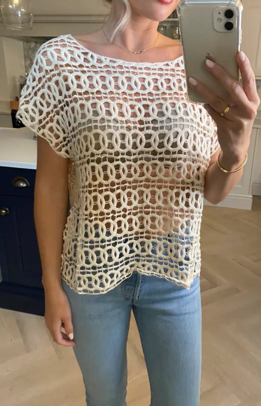 Crochet Top - Cream
