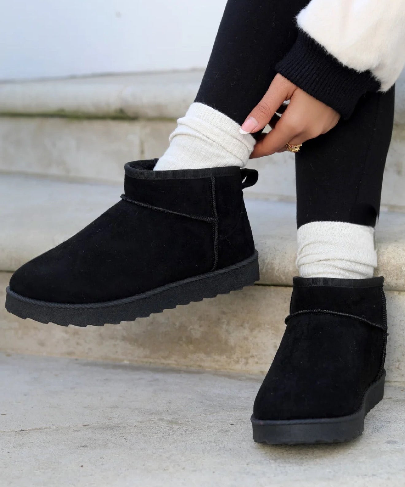 Mini Ankle Boots - Black