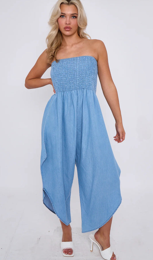 Denim Jumpsuits - Light Denim