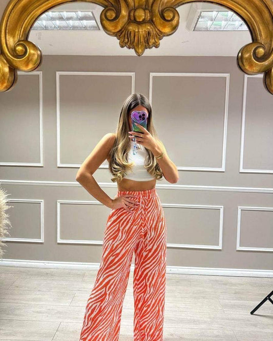 Printed Palazzo Trousers - 5 colours