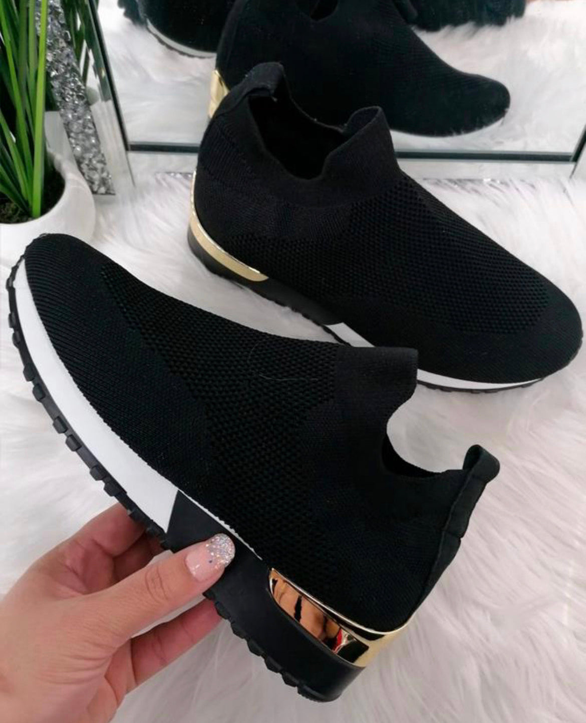 Piper Sock Trainers - Black