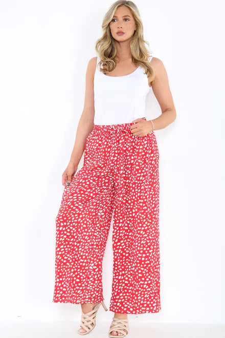 Printed Palazzo Trousers