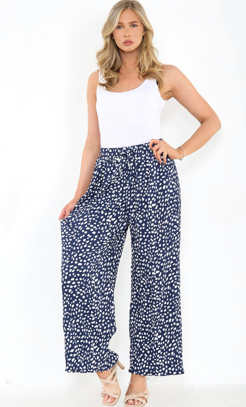 Printed Palazzo Trousers