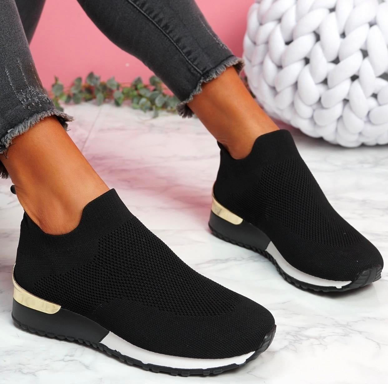 Piper Sock Trainers - Black