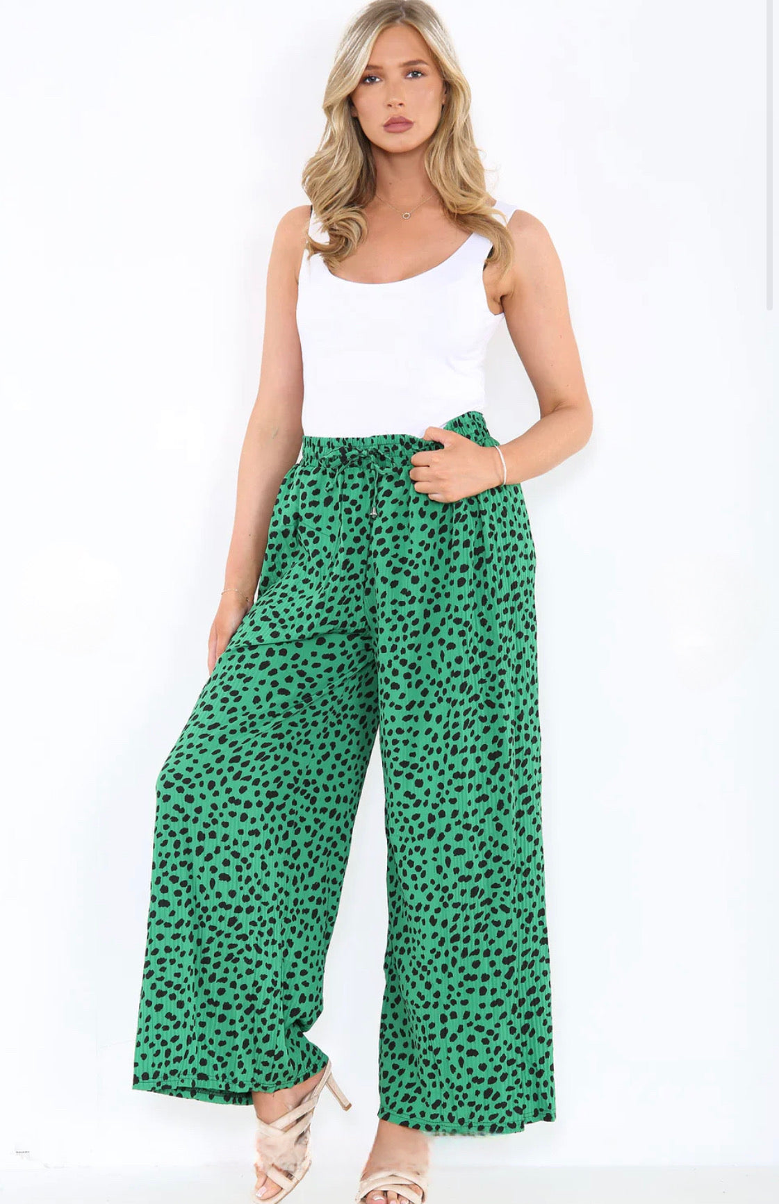 Printed Palazzo Trousers