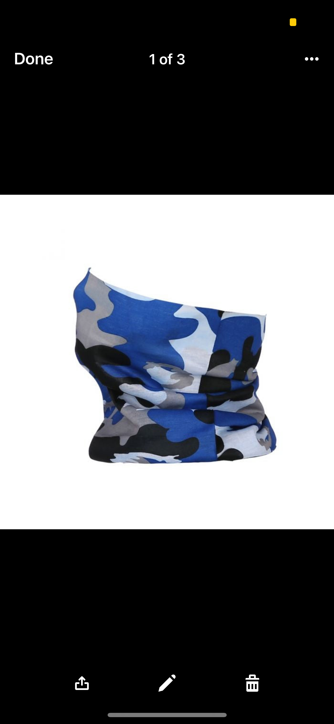 Grey/Blue Camo Snood