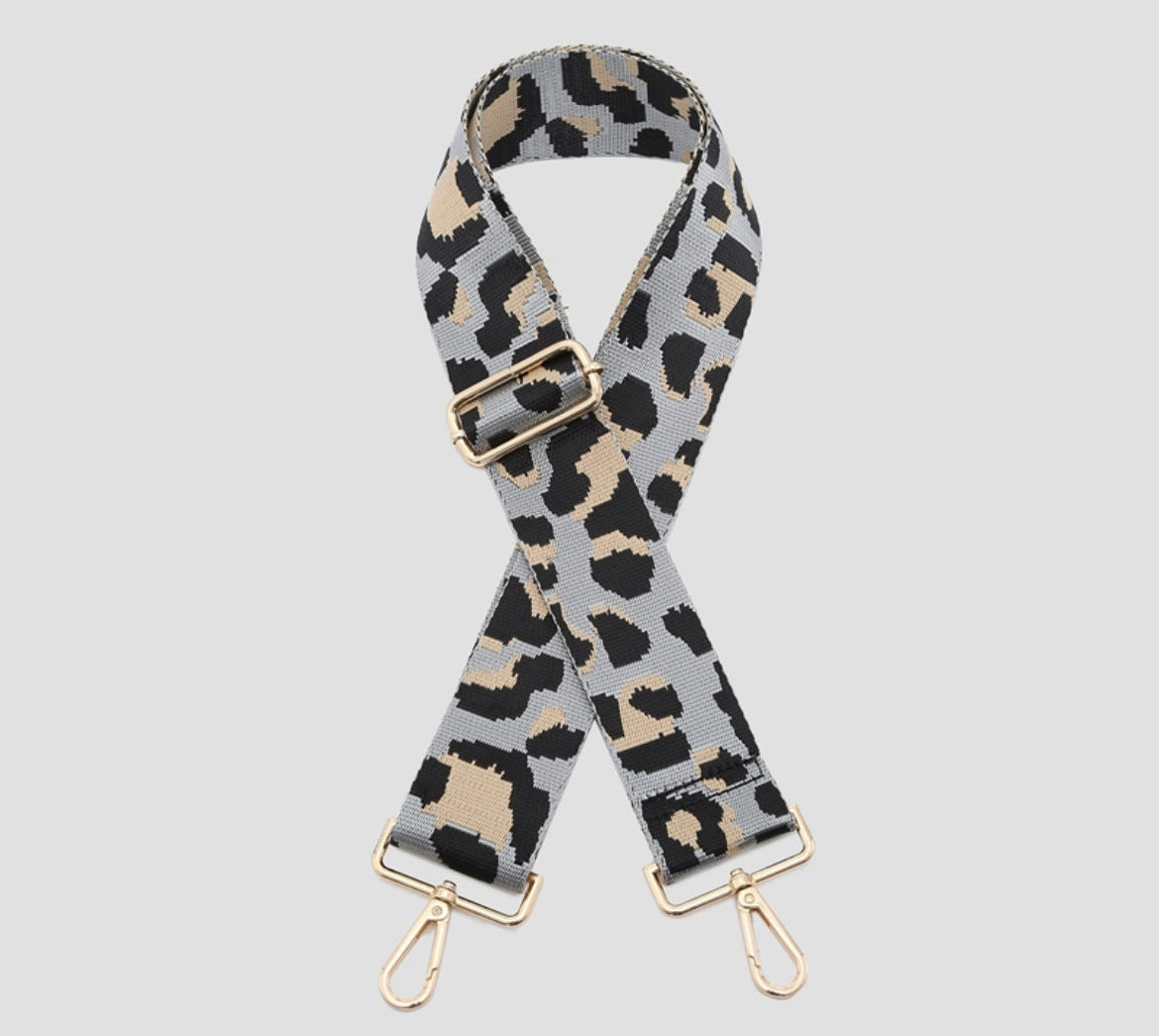 Leopard Print Bag STRAPS - 5 colours
